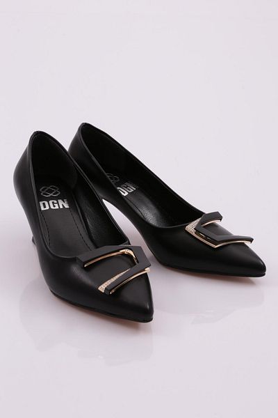 DGN 644 Model Women's Buckle Heeled Shoes