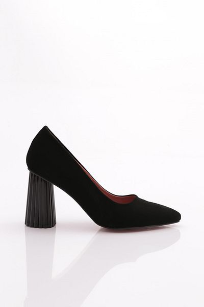 DGN 660-22Y Women's Pointed Toe Low-Cut Galvanized Heeled Shoes