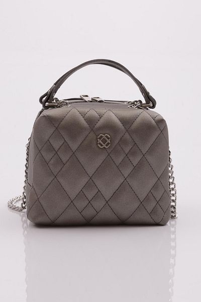 DGN Dark Gray Metallic Women's Doctor Bag - 1192856