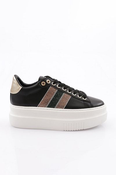 DGN Pantofi pantofi de damă cu piatră argintie groase alb-negru 15299763118