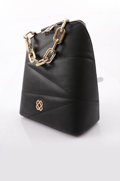 DGN Women's Black Backpack - Thick Chain 13472856