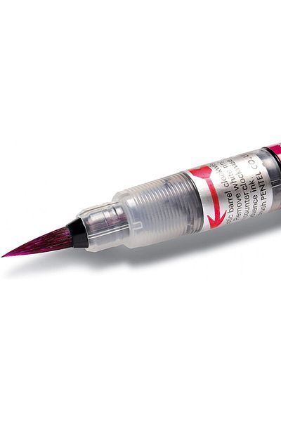 Pentel Arts Color Brush Brush Tip Crayon - Olive Green Xgfl-115x