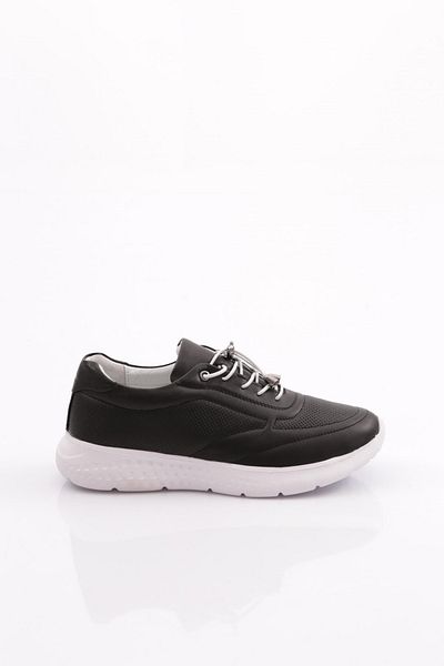 DGN Pantofi de damă cu șireturi Laser Comfort Negri 31353246