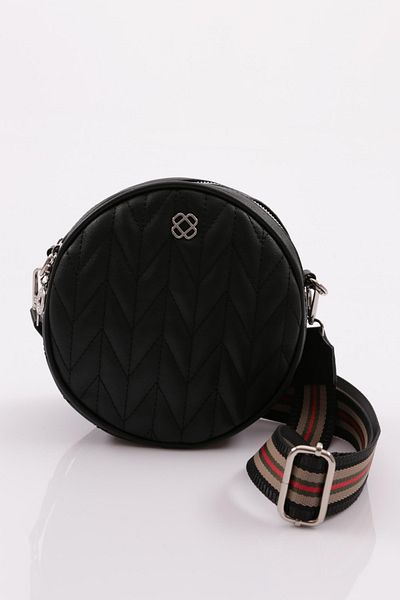 DGN M44 Women's Round Quilted Crossbody Bag
