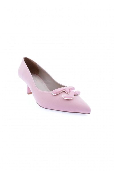 DGN Women's Pointed Toe Accessory Heeled Shoes Powder Scuba 2154412821