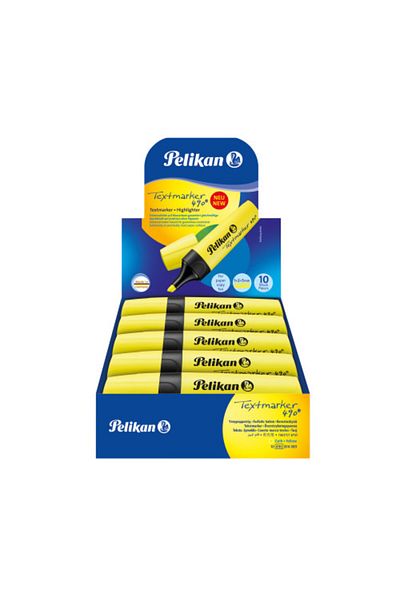 Pelikan علبة 10 أقلام تمييز 490 - أصفر