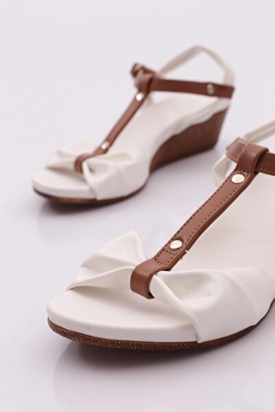 DGN 1512 Kadin Kalin Topuk Sandalet
