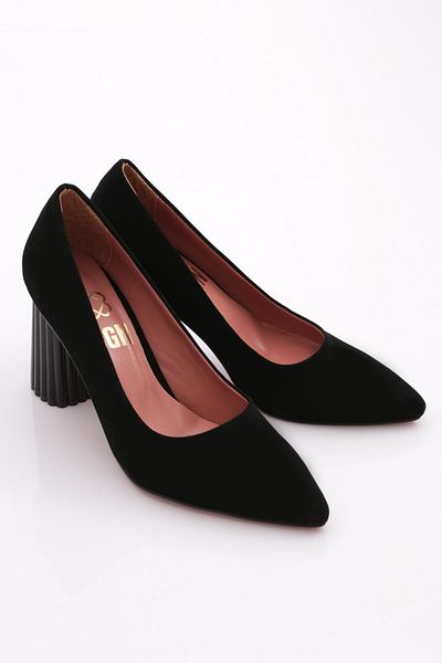 DGN 660-22Y Women's Pointed Toe Low-Cut Galvanized Heeled Shoes