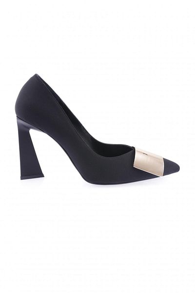DGN Pantofi cu toc pentru femei Lycra negri - 23611022859