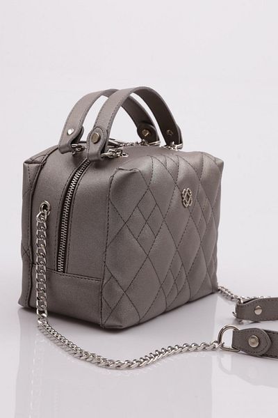 DGN Dark Gray Metallic Women's Doctor Bag - 1192856