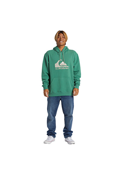 Quiksilver Ανδρικό φούτερ με μεγάλο λογότυπο, πράσινο φούτερ ΑΝΔΡΙΚΟ ΦΟΥΤΕΡ AQYFT03356