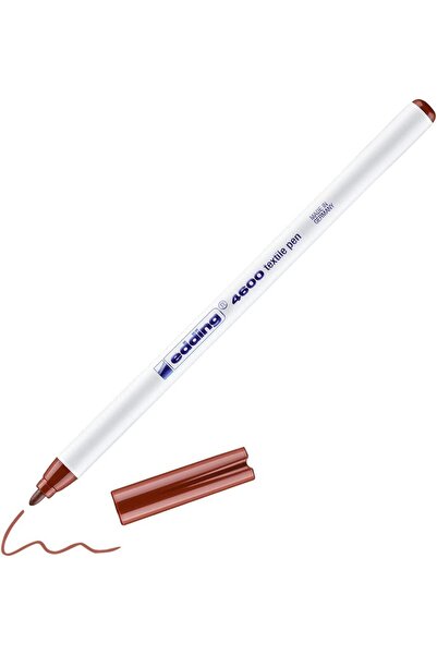 Edding 4600 1.0mm Tekstil Kumaş Kalemi Kahverengi / 007