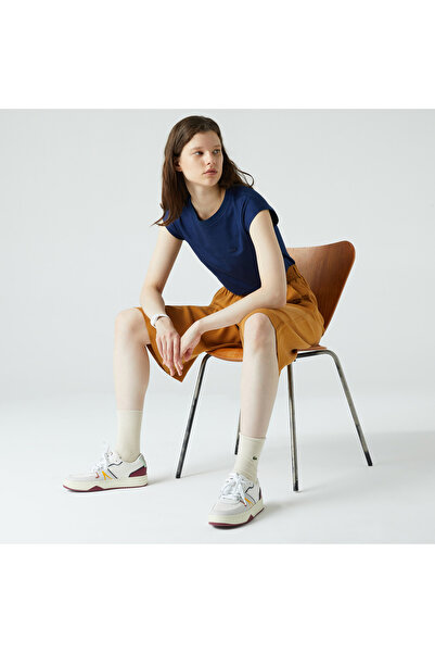 Lacoste Kadın Relaxed Fit Kahverengi Bermuda