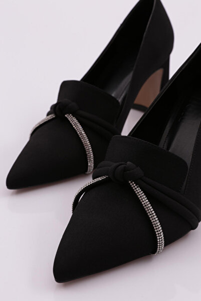 DGN Kadın Topuklu Ayakkabı Siyah Scuba 451212821