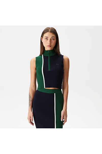 Lacoste Kadın Slim Fit Renk Bloklu Lacivert Etek