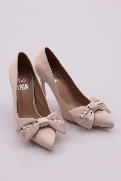 DGN Women's Heeled Shoes Gold Satin 4815535