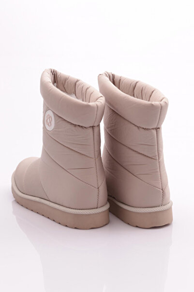 DGN Kadın Dikiş Detaylı Bot Bej 3363224