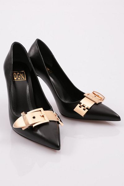DGN 5084 Pantofi cu toc cu cataramă pentru femei