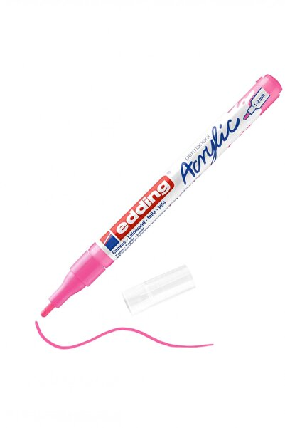 Edding 5300 أكريليك 1-2 ملم قلم أكريليك نيون بينك / 069