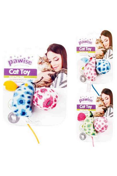 Pawise Fabric Toy Mouse and Ball Zrnet