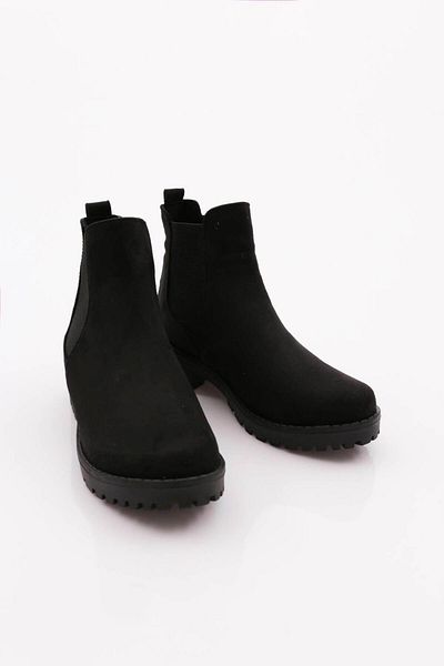 DGN Damenstiefel aus schwarzem Wildleder - 34343538