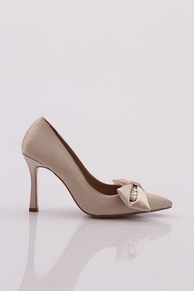 DGN Women's Heeled Shoes Gold Satin 4815535