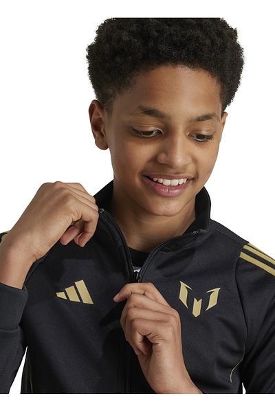 adidas Дамски черен спортен панталон с цип - Iz2992-Messi Jkt Y