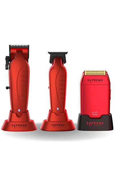 Supreme Trimmer Vader Crunch Vader Profesyonel Saç Tıraş Makinesi Saç Sakal K...