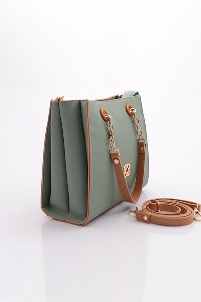 DGN Green Tan Women's Chain Bag - 7653437
