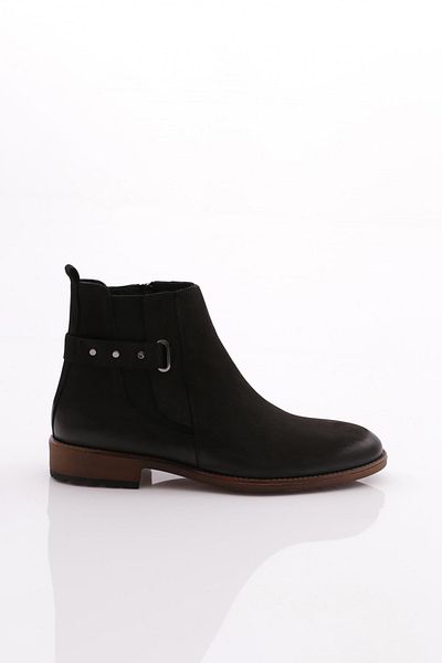 DGN Men's Classic Boots Black Nubuck Genuine Leather 981723210