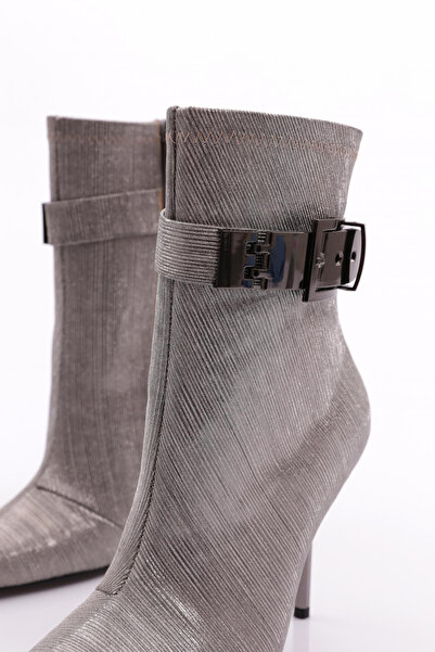 DGN Γυναικείες μπότες με τακούνι Platinum ριγέ 911121085