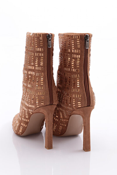 DGN Kadın Topuklu Bot Taba Taba 39733210