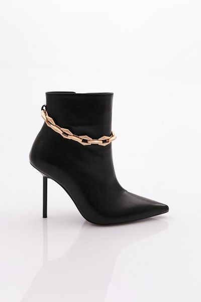 DGN Cizme negre de damă cu toc - 91233557