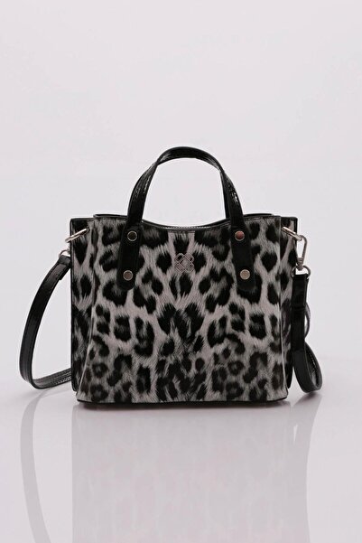 DGN حقيبة نسائية يومية بنقشة الفهد الأبيض - 41613431