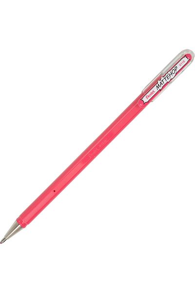 Pentel Mattehop 1.0mm Black Paper Writable Gel Pen Pink