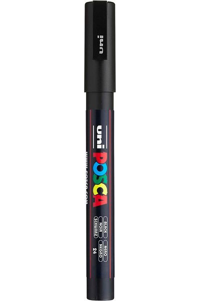 Uni Uniball Posca 0.9-1.3mm Round Tip Poster Marker Black / PC3M
