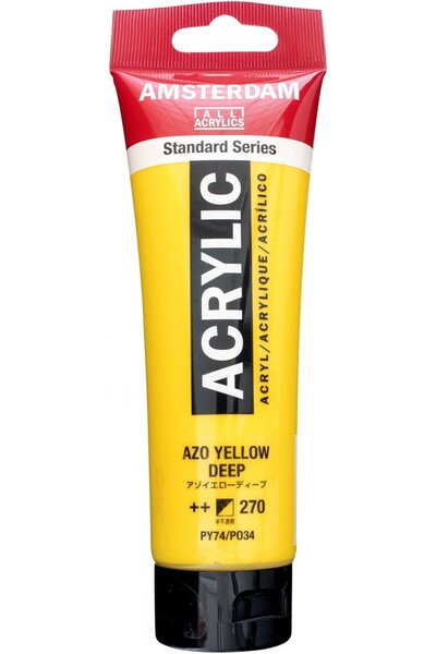 Talens Amsterdam Standart Akrilik Boya 120ml Azo Yellow Deep / 270