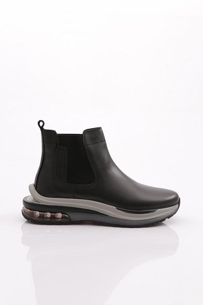 DGN Men's Casual Chelsea Boots Black Antique Genuine Leather 27210628