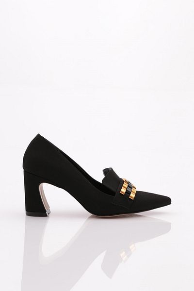 DGN Pantofi cu toc pentru femei Scuba negri - 28135910