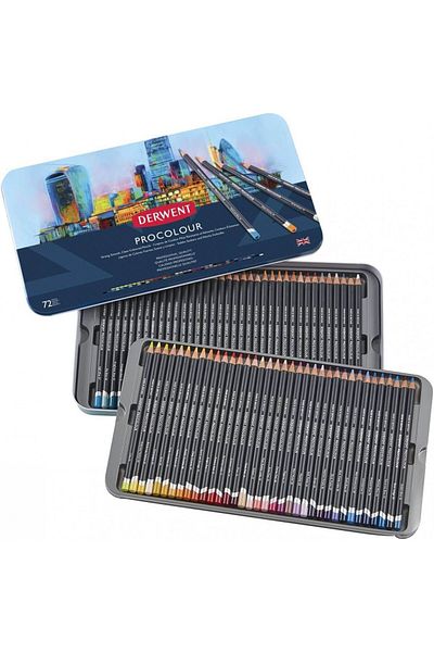 Derwent Procolour 72-Piece Dry Paint Pen Set /2302507