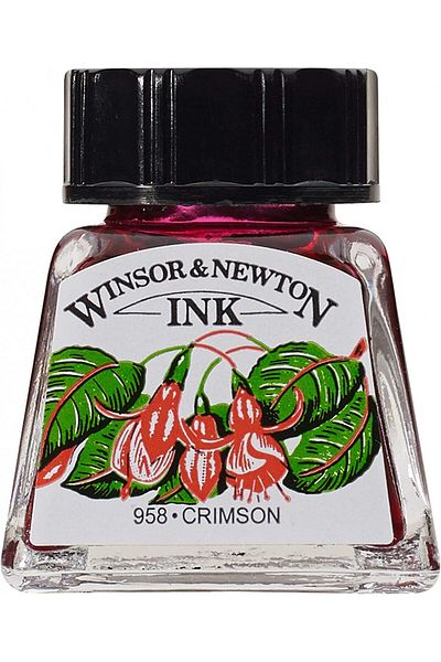 Winsor Newton Winsor & Newton Drawing Ink Drawing Ink 14ml Crimson 203