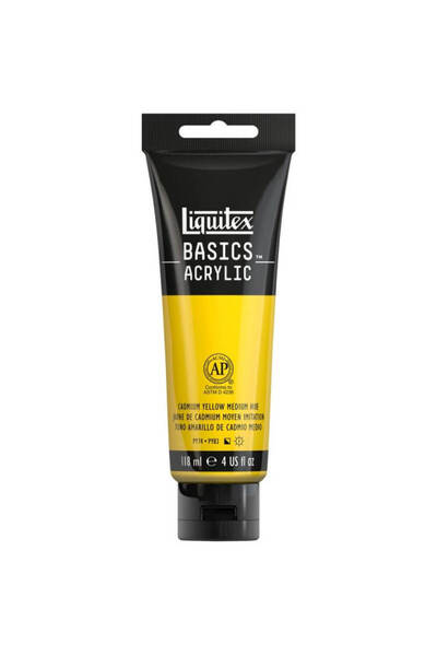 Liquitex Basics Acrylic 118ml Akrilik Boya Cadmium Yellow Medium Hue 830