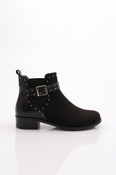 DGN Γυναικείες Μπότες Μαύρο Suede 39543138