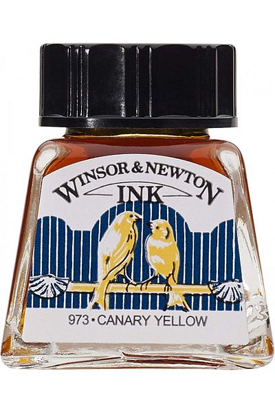Winsor Newton Winsor & Newton Drawing Ink Çizim Mürekkebi 14ml Canary Yellow 123