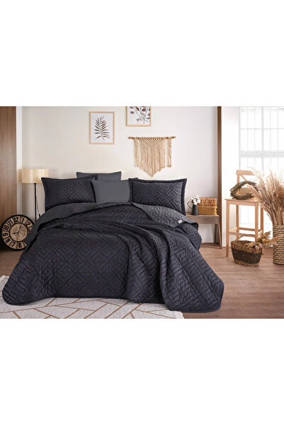 Hobby Silvana Kadife Yatak Örtüsü - Geometrik