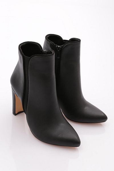 DGN Black Women's Heeled Boots - 71433910