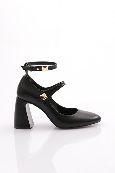DGN 8073 Pantofi cu toc pentru femei cu curele la gleznă
