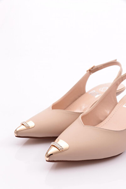 DGN K14 Pantofi de damă cu toc deschis la spate