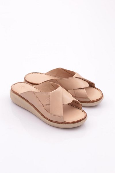 DGN Γυναικείες Παντόφλες Strappy - Μπεζ 4813243