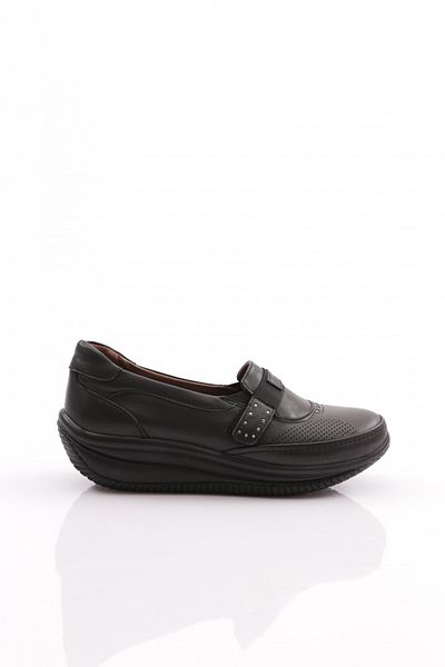 DGN Pantofi Confort dama Negru din piele naturala 31462617
